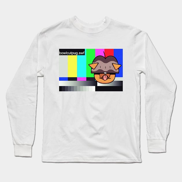 bowlcutpug.swf Long Sleeve T-Shirt by Bowlcut Pug